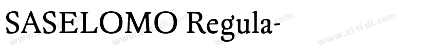 SASELOMO Regula字体转换